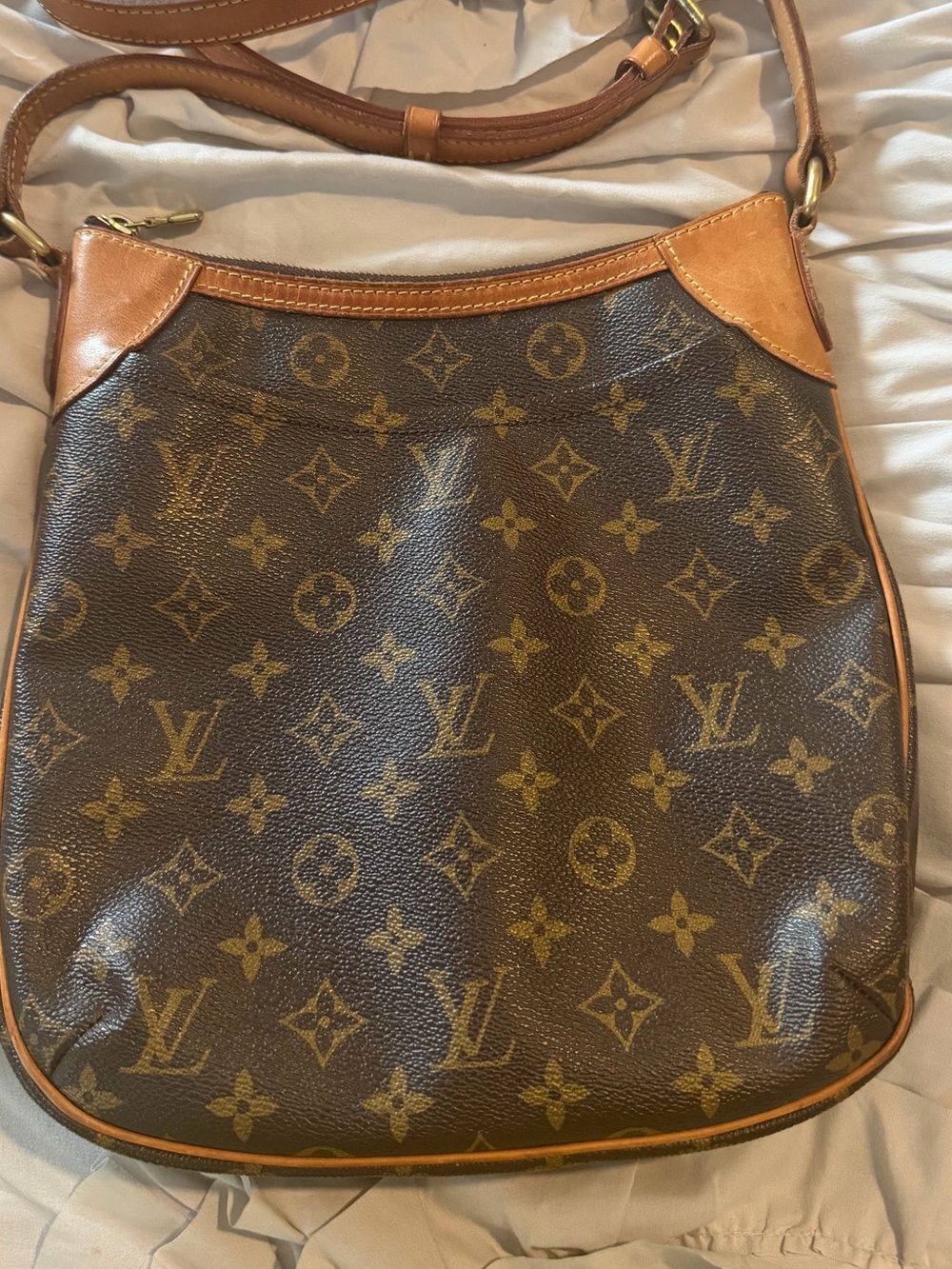 Louis Vuitton Monogram Canvas Crossbody Bag in Brown and Tan